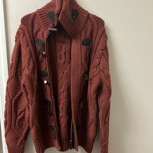 Berluti dark red cashmere sweater